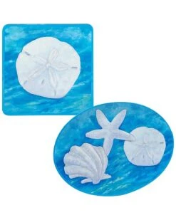Ocean Beach 2pc Platter Set Home
