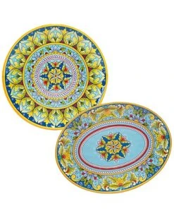 Palermo 2pc Platter Set Home