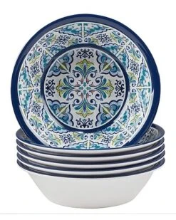 Melamine Set Of 6 Mosaic All-Purpose Bowls Home