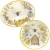 Bee Sweet 2pc Platter Set Home