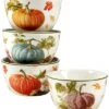 Autumn Harvest Set Of 4 Ice Cream Bowl Home