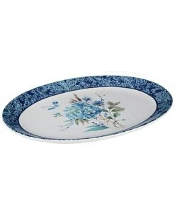 Bohemian Blue Oval Platter Home