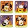 Halloween Gnomes Set Of 4 Canape Plate Square Home