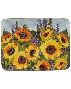 Sunflower Bouquet Rectangular Platter Home