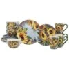 Sunflower Bouquet 16pc Dinnerware Set Home