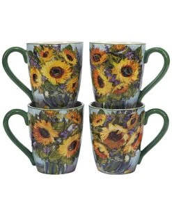 Sunflower Bouquet 16pc Dinnerware Set Home 9 Sunflower Bouquet 16pc Dinnerware Set Home -Certified International Shop 3050735186 RLLD 5