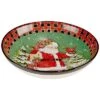 Hristmas Lodge Santa Serving Bowl Home