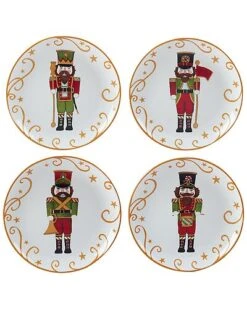 Holiday Magic Nutcracker Set Of 4 Dessert Plates Home