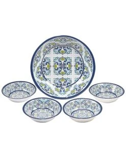 Melamine 5pc Mosaic Serving Set Home