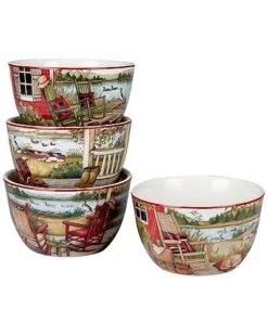 Lake Retreat 16Pc Dinnerware Set Home -Certified International Shop 3050813296 RLLD 5