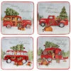 Home For Christmas Set Of 4 Dessesrt Plate