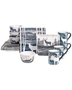 Fluidity Lodge 16Pc Dinnerware Set Home