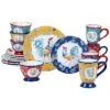 Morning Bloom 16Pc Dinnerware Set Home