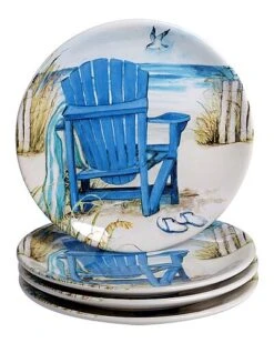 Set Of 4 By The Sea Salad Plates Home