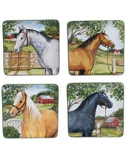 Set Of 4 Clover Farm Salad Plates Home