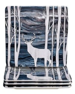 Set Of 4 Fluidity Lodge Dinnerware Set Home