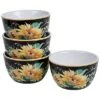 Set Of 4 Sunflower Fields Ice Cream Bowls Home