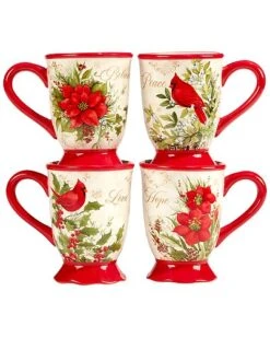 Winter'S Medley Set Of 4 Mugs Home