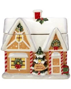 Santa's Workshop 3D Cookie Jar Home