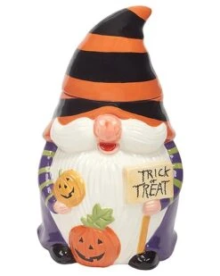 Halloween Gnomes 3-D Cookie Jar Home