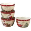 Holiday Wishes Set Of 4 Ice Cream Bowls Home