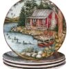 Lake Retreat Set Of 4 Dinner Plate Home