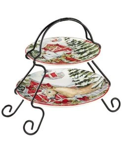 Homestead Christmas 2-Tier Server