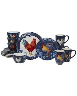 Go Rooster 16pc Dinnerware Set Home