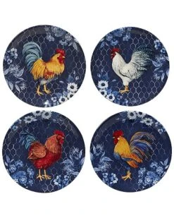 Go Rooster Set Of 4 Salad Plates Home