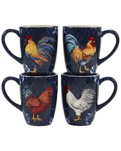 Go Rooster Set Of 4 Mugs Home