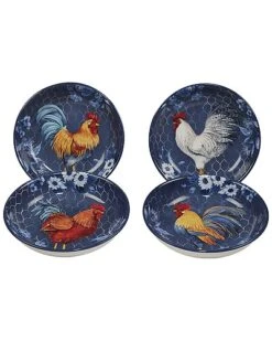 Go Rooster Set Of 4 Soup Bowls Home