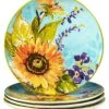 Sun Garden Set Of 4 Dinner Plates Home