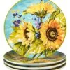 Sun Garden Set Of 4 Salad Plates Home