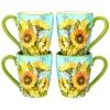Sun Garden Set Of 4 Mugs Home