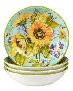 Sun Garden Set Of 4 Soup Bowls Home