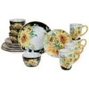 Sunflower Fields 16Pc Dinnerware Set Home