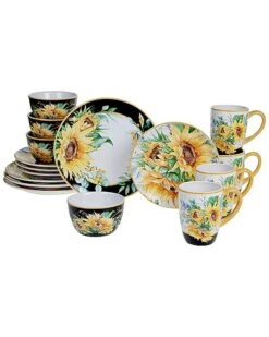 Sunflower Fields 16Pc Dinnerware Set Home