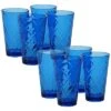 Set Of 8 Acrylic Ice Tea Glasses Home Clear