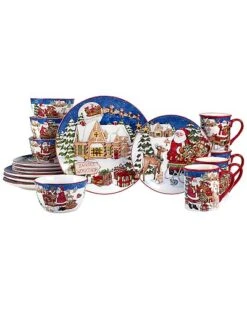 Santa's Workshop 16pc Dinnerware Set Home