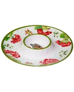 Geraniums 3pc Hostess Set Home -Certified International Shop 3050975172 RLLD 4