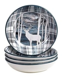 Set Of 4 Fluidity Lodge Soup Bowls Home